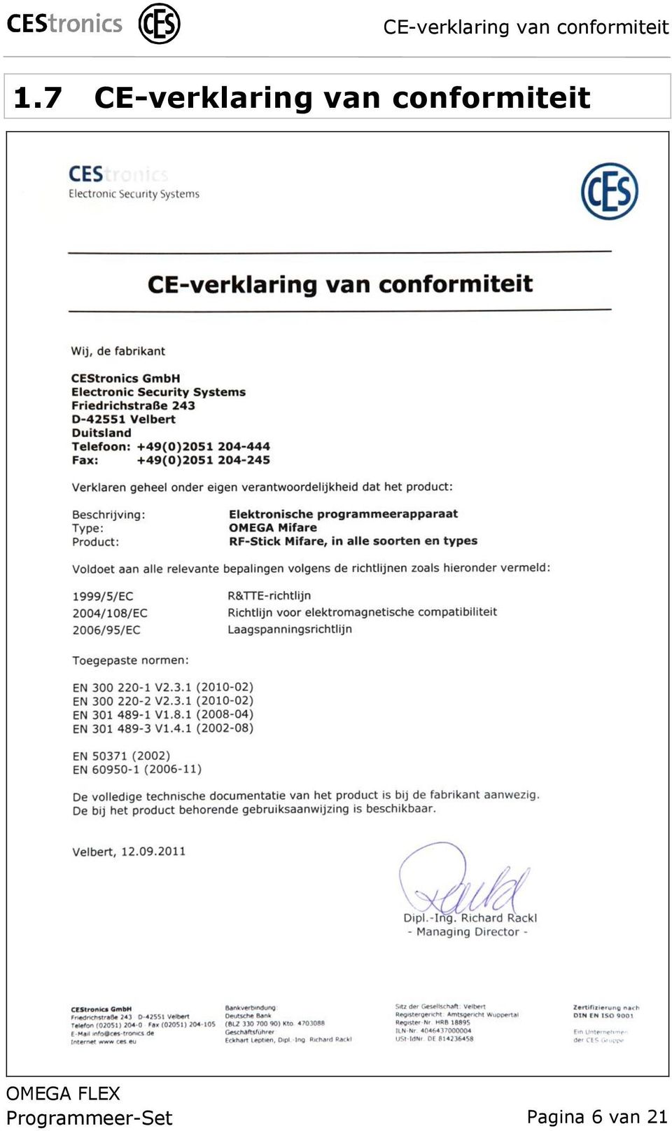 7  conformiteit