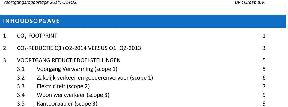 VOORTGANG REDUCTIEDOELSTELLINGEN 5 3.1 Voorgang Verwarming (scope 1) 5 3.