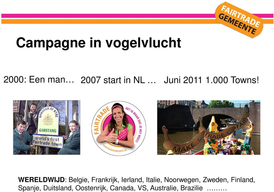 WERELDWIJD: Belgie, Frankrijk, Ierland, Italie,