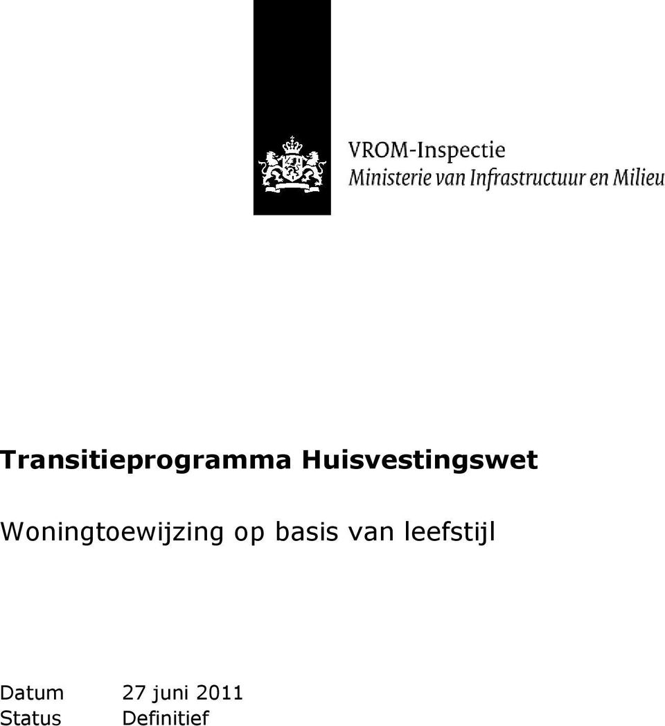 Woningtoewijzing op basis