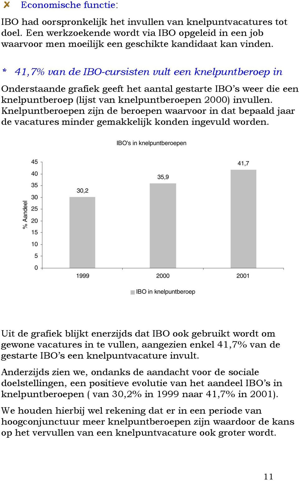 Knelpuntberoepen zijn de beroepen waarvoor in dat bepaald jaar de vacatures minder gemakkelijk konden ingevuld worden.