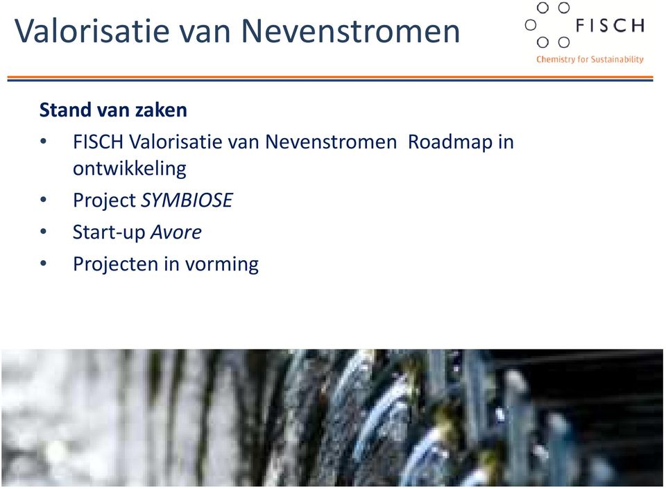 Nevenstromen Roadmap in ontwikkeling