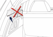 Comfort Ventilatie van de tractiebatterij De tractiebatterij is voorzien van een luchtkoelingssysteem dat bestaat uit een luchtaanzuigopening (op de hoedenplank) en een ventilator (onder de