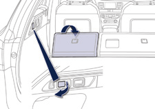 Comfort Achterbank U kunt het linkerdeel (1/3) en/of het rechterdeel (2/3) van de achterbank neerklappen om de bagageruimte te vergroten.