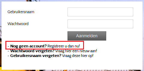 Inlggen p Trefpunt Om gebruik te kunnen maken van Trefpunt dient u in te lggen p het beslten deel van de website. Deze site is enkel tegankelijk vr leden van nze wijkgemeente.