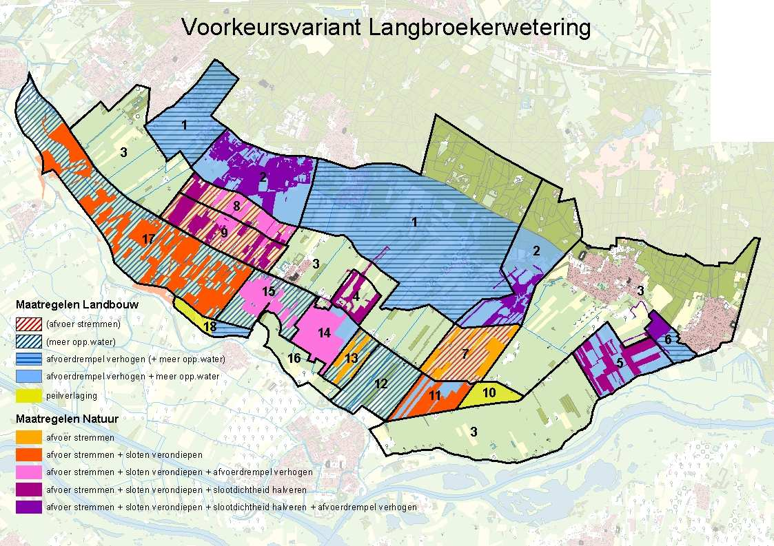 3) Kaart voorkeursvariant Schoonwaterverbinding