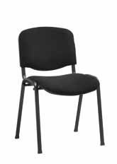 Vergaderstoel Stapelbare stoel. Solide frame in Zwart epoxylak. Leverbaar in zwart. Vergaderstoel model SETH Stapelbare stoel. Kunststof armleggers. Zeer stabiele uitvoering. Chroom frame.