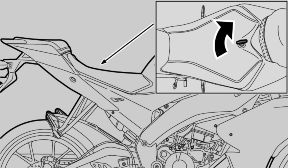 If it is necessary to remove the left semilug: slide off the component downwards until it can be placed on the support surface of the vehicle.