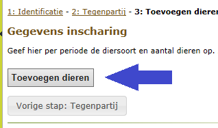 2: Tegenpartij In het vak tegenpartij geeft u het exploitatienummer van de tegenpartij op. Dat kan met of zonder de puntjes en streepjes.