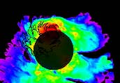 verschillende lagen van de zonneatmosfeer. Een van de meest spectaculaire uitbarstingen die de satelliet tot nu toe heeft waargenomen was een zogeheten zonnevlam die op 12 januari ontstond.