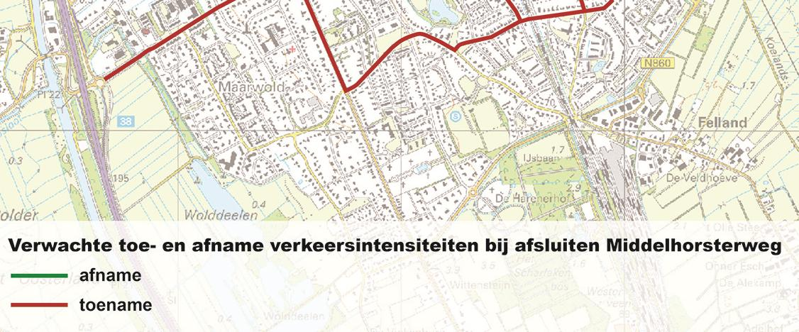 Verkenning aanvullende maatregelen Relevant bij dit punt is te melden dat de Nieuwe Stationsweg van de Oude Middelhorst wordt afgesloten door middel van een bussluis.