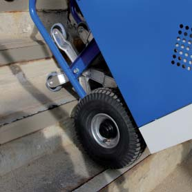 Trappenwagens draagvermogen kg draagvermogen 300 kg trappenwagens 16-2010 209, Sterwielen met 3 wielen, ø 160, rijden gelijkmatig over de treden van de trap.