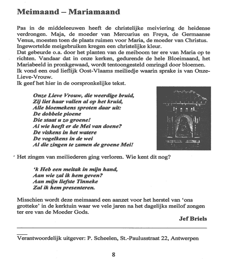 Ortelius Tijdschrift van Vriendenkring 2e BP Zeescouts Verschijnt om de 2 maand Nummer 4 Maandelijkse Vergadering op 2 juni om 20.
