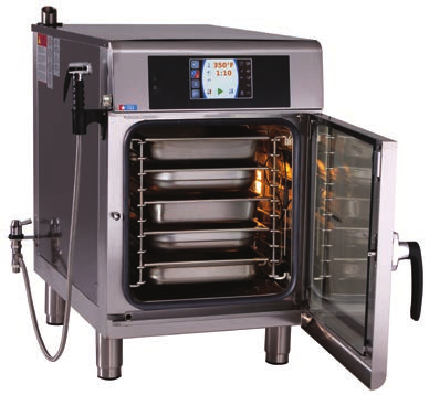 Combitherm Ovens ct EXPrESS CtX4-10eC MET KATALYSATOR b Systeem zonder ventilatie: de geïntegreerde katalysator reinigt de luchtstroom voor normale geur en verwijdert vettige bijproducten van het