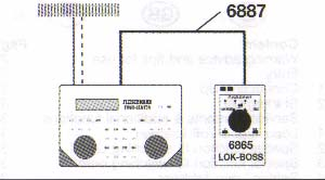 Opmerking: Bij het rijden met 4 locs tegelijkertijd is voor een juiste stroomtoevoer trafo 6811 noodzakelijk. 4.3 Combinatie TWIN-CENTER + LOK-BOSS Fig.