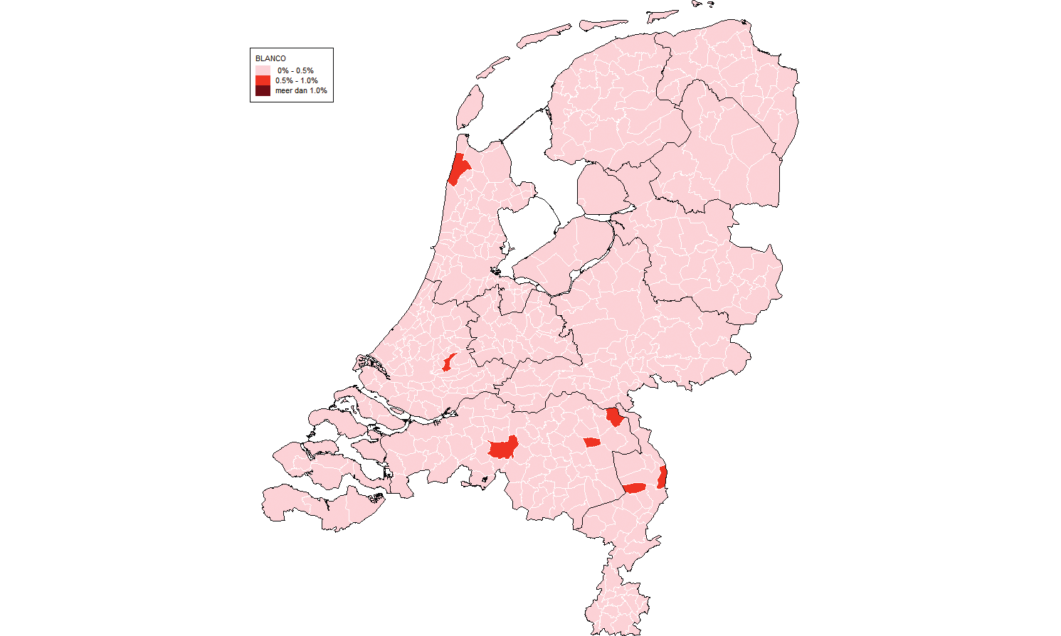 2 Kerngegevens van de uitslag van de verkiezing voor het Europees Parlement 2009 Blanco en ongeldige stemmen Bij deze verkiezing voor het Europees Parlement worden in Nederland voor het eerst blanco