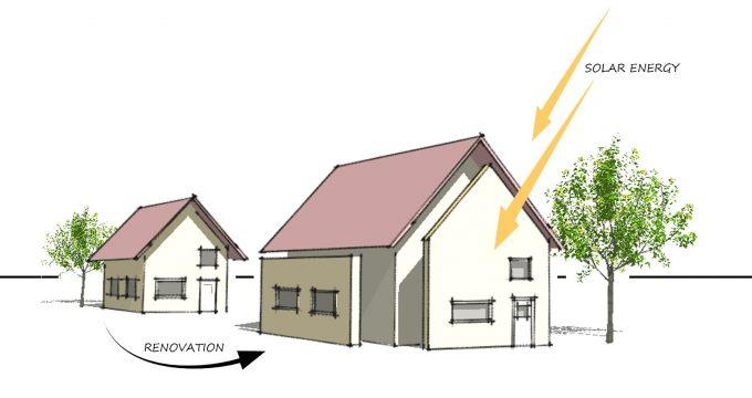 97. TEGB114021 - Façade panel with invisible thermal solar collector (FITS) Het verbeteren van de energie efficiëntie van huizen is cruciaal vanuit het oogpunt van schaarse fossiele energiebronnen en