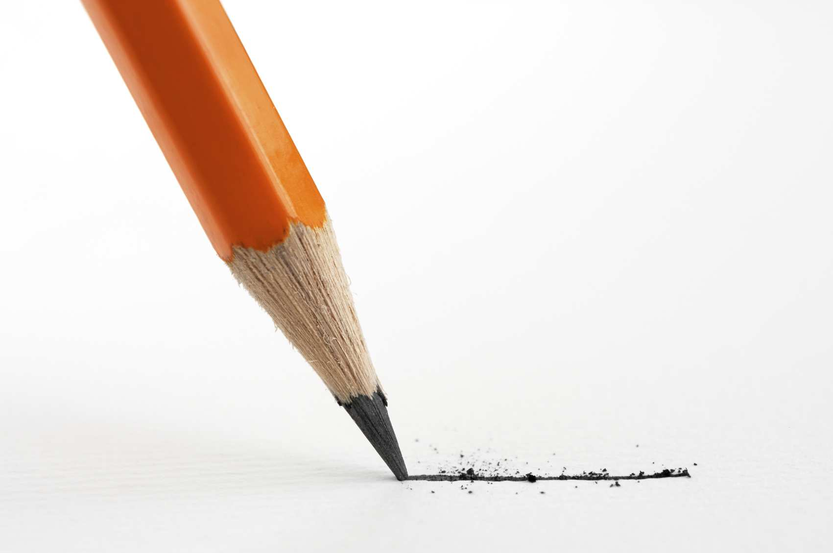 Ten derde: Als je met het potlood schrijft, kun je altijd uitgummen wat je schreef.