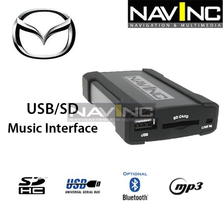 Mazda USB/SD interface 16-pins wisselaar aansluiting Art.