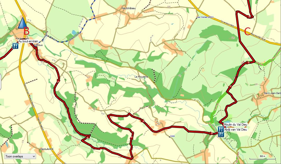 Rondom Zuid-Limburg etappe 9 Land van Herve en Voerstreek: Visé - Noorbeek Auteur: Alex Buis Deze etappe opent met een kleine stadswandeling door Visé.