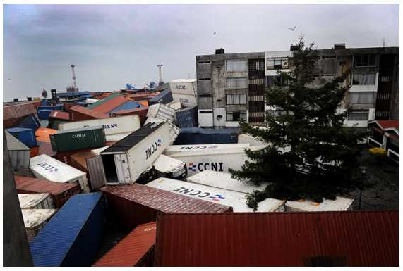 Havenstad Meer dan 300 containers