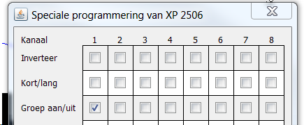 6.7 Programmatie XP31 in het Concept Open de Contool software - voeg een grondplan toe - kies tab Ontwerpen - kies tab Sensoren/actoren ( 1)- plaats volgende ponenten op het grondplan: selecteer bij