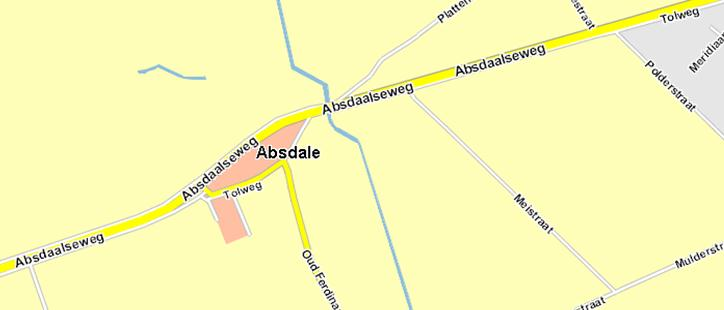 Houdt vervolgens ook na Absdale de parallelweg
