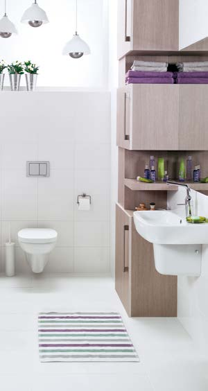 Sanitair van SaniNobel In badkamer en toilet is er gekozen voor de badkamerserie van SaniNobel, een serie met kwaliteit en functionaliteit als kenmerk.