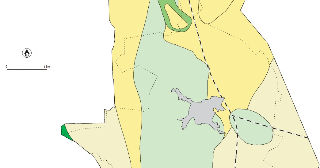 21 Figuur 8: Locatie van het plangebied op de geologische overzichtskaart (De Mulder 2003).