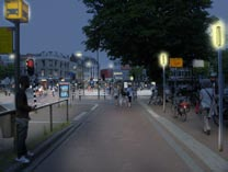 Test centrum 1 Herkenbaarheid door verlichting borden