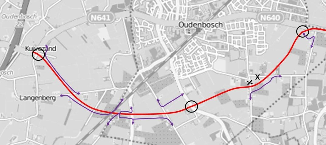 Ontwerp rondweg Kaart 5: Schematisch ontwerp rondweg De rondweg heeft een lengte van circa 5,5 km.