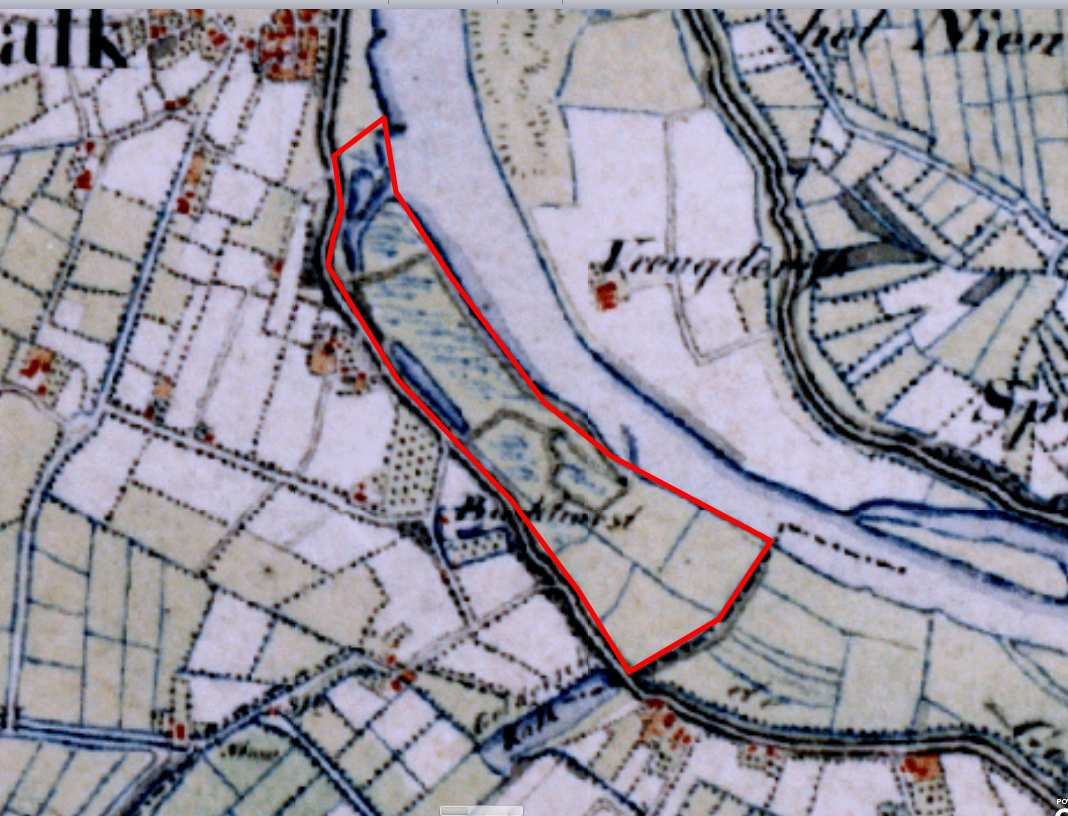 V12-2449: Zomerbedverlaging Beneden-IJssel, gemeenten Kampen en Zwolle Afbeelding 9: 9 Uitsnede Topografisch Militaire Kaart 1850.