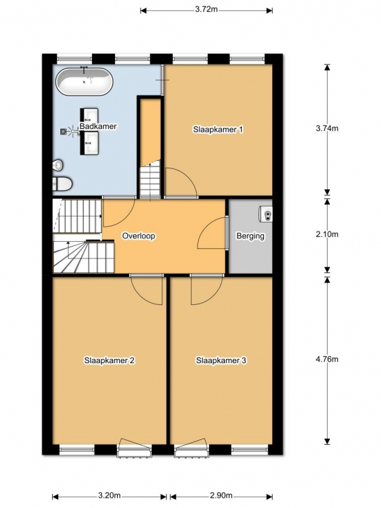 Plattegrond Gasthuisstraat 15