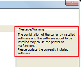 Installatie Opmerking: Als u meer dan één stuurprogramma selecteert om te installeren onder Windows 2000, verschijnt een bericht dat het mogelijk is dat de printer daardoor niet goed zal werken.