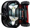 Robomow RS-modellen Hoofdstuk 8 Specificaties Afmetingen 73,5 cm l x 66 cm b x 31 cm h (29 l x 26 b x 12.2 h) H Gewicht 19 kg inclusief accu. Geluidsniveau Eco mode: 66 db gemeten (Garandeerd 68 db).