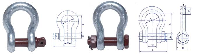 HARP- EN D-SLUITINGEN 10 Harpsluitingen Geschikt voor hijstoepassingen Thermisch verzinkt Op iedere sluiting staat aangegeven: - WLL, de veilige werklast - Batchcode van de producent - CE merkteken -