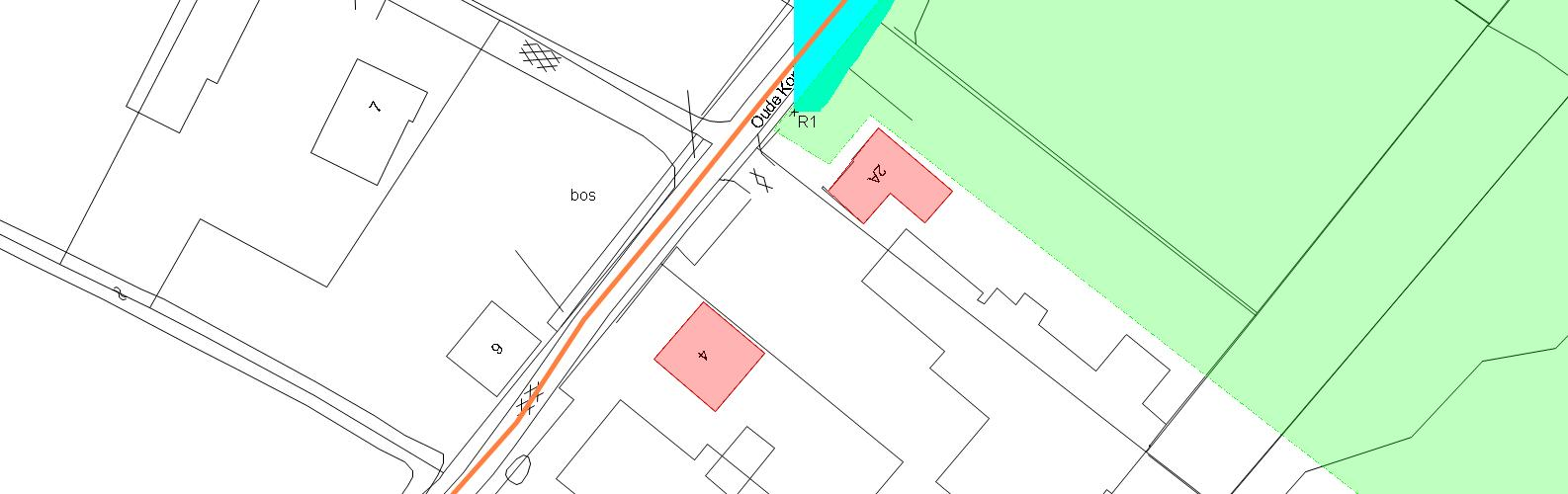 Onderstaande figuur toont de ligging van de L den =48 db-contour inclusief aftrek artikel 110g Wet geluidhinder.