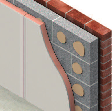 K17 Binnenisolatie Element HOOGWAARDIGE ISOLATIE VOOR WANDEN EN DAKCONSTRUCTIES (BINNENZIJDE) resol hardschuim isolatieplaat één zijde glasvlies één zijde gesloten aluminium folie met 9,5 mm