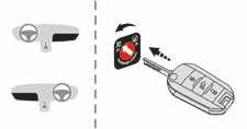 Comfort Storing Uitschakelen Alleen de airbag aan passagierszijde kan worden uitgeschakeld: F Steek, bij afgezet contact, de sleutel in de schakelaar voor uitschakelen van de airbag aan