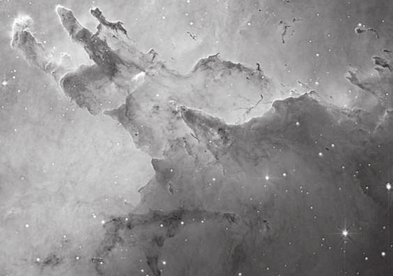 328 Nederlandse Samenvatting Figure S.1: Grote wolken van kosmisch stof en moleculair gas zijn de geboorte plaats van protosterren en zonnen systemen, in dit geval in de Arend (Eagle) nebula.