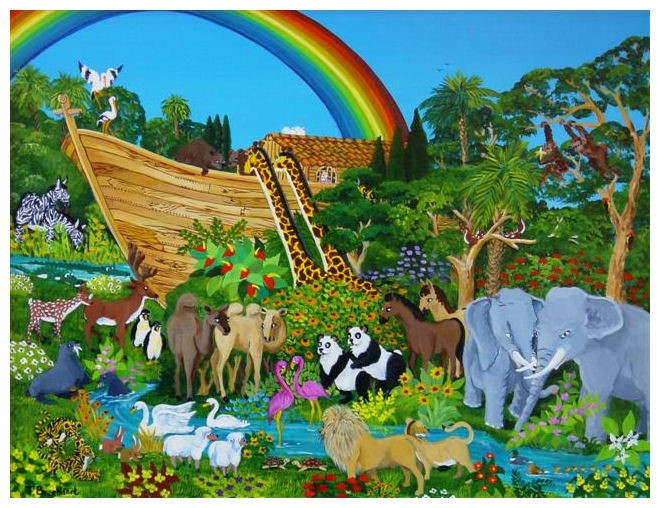 Hoe heetten de zonen van Noach, waaruit alle geslachten op de aarde zijn voortgekomen?