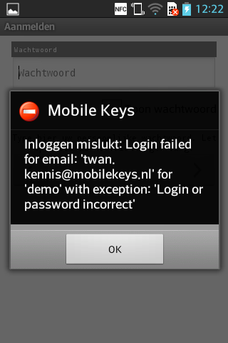 Dit principe maakt het mogelijk om gedurende een bepaalde tijd zonder Internetverbinding gebruik te kunnen maken van Mobile Keys.