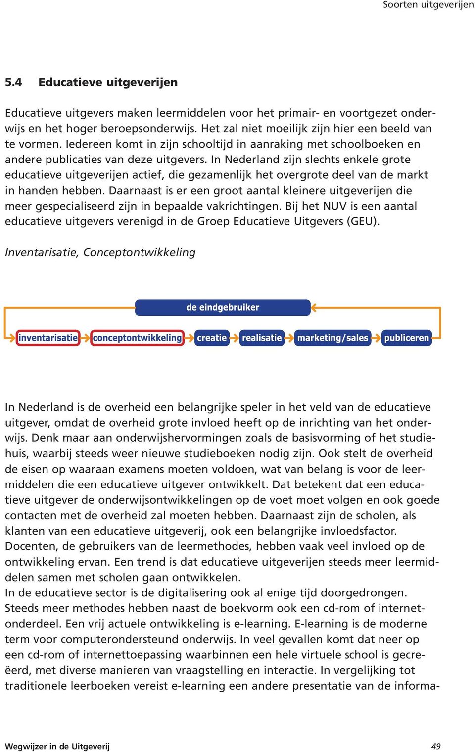 In Nederland zijn slechts enkele grote educatieve uitgeverijen actief, die gezamenlijk het overgrote deel van de markt in handen hebben.