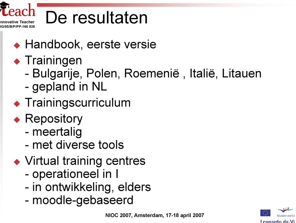 Trainingscurriculum Repository - meertalig - met diverse tools