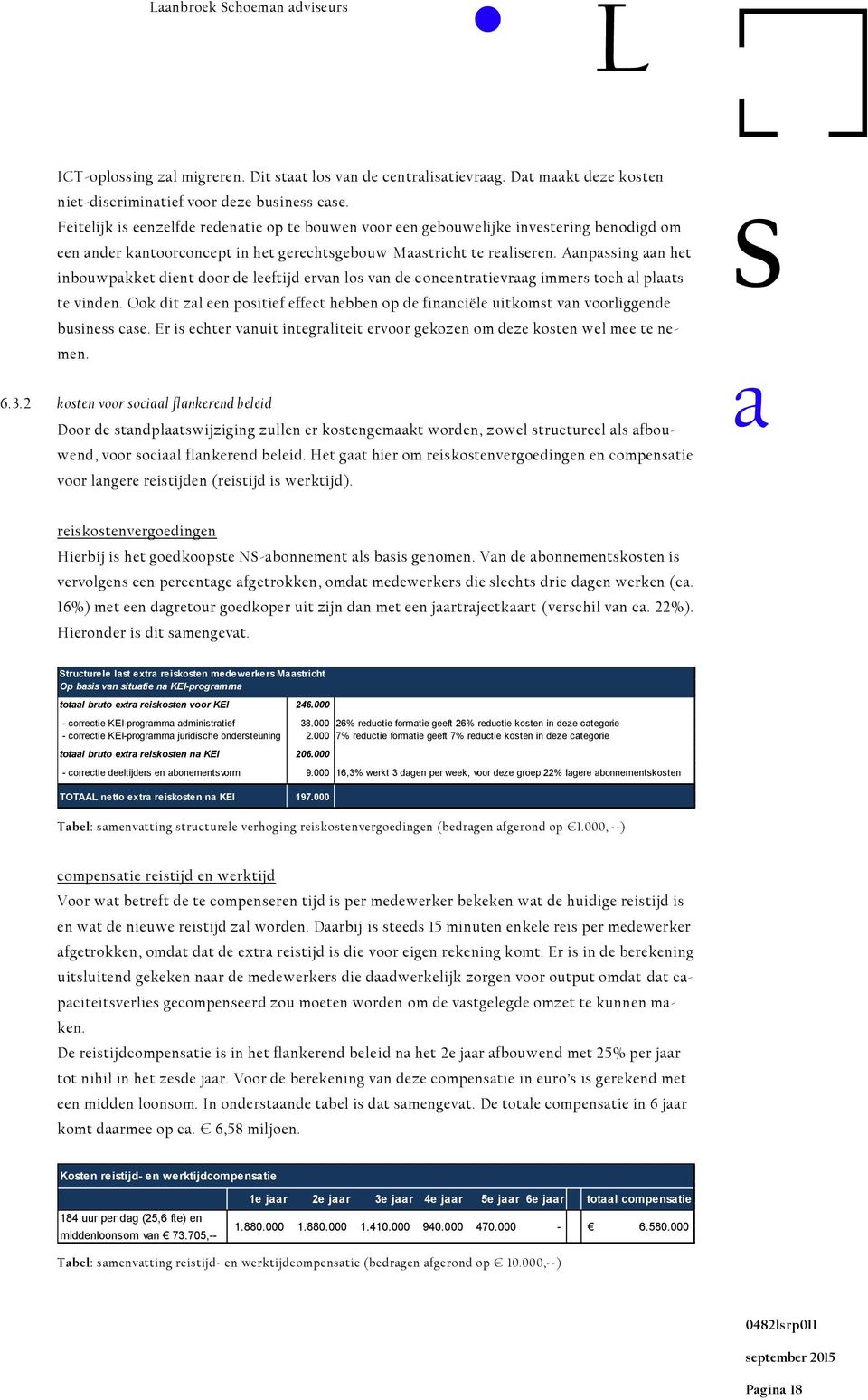 Anpssing n het inbouwpkket dit door de leeftijd ervn los vn de conctrtievrg immers toch l plts te vind. Ook dit zl e positief effect hebb op de finnciële uitkomst vn voorliggde business cse.