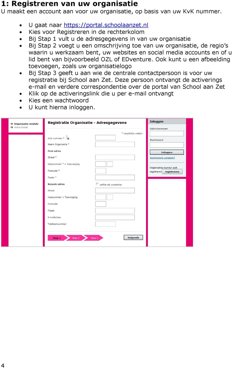 websites en social media accounts en of u lid bent van bijvoorbeeld OZL of EDventure.