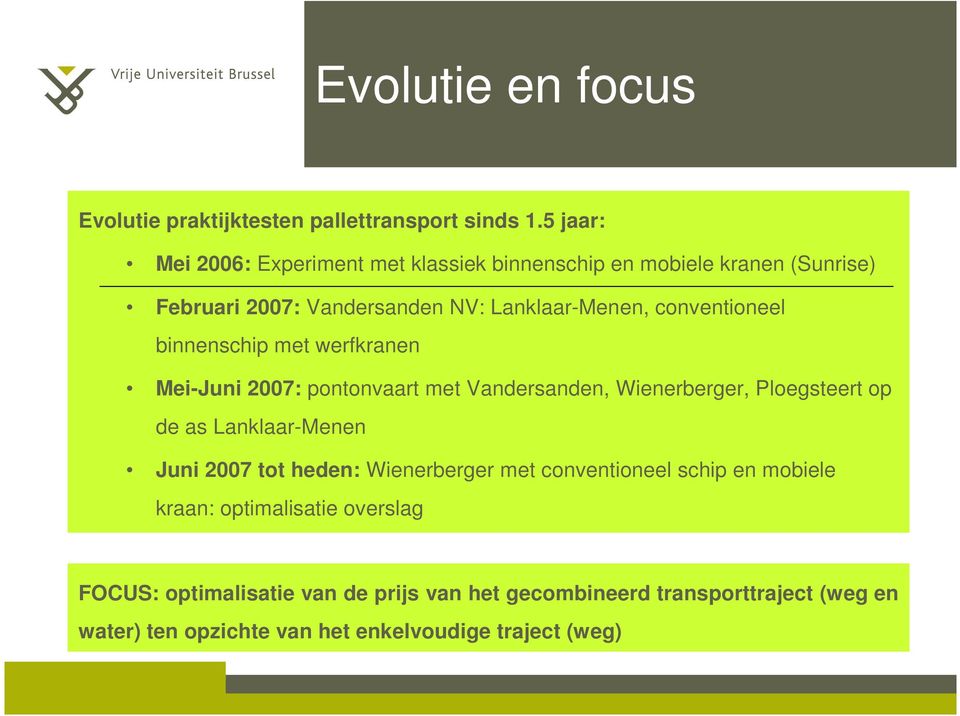 conventioneel binnenschip met werfkranen Mei-Juni 2007: pontonvaart met Vandersanden, Wienerberger, Ploegsteert op de as Lanklaar-Menen Juni