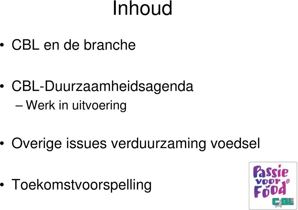 uitvoering Overige issues