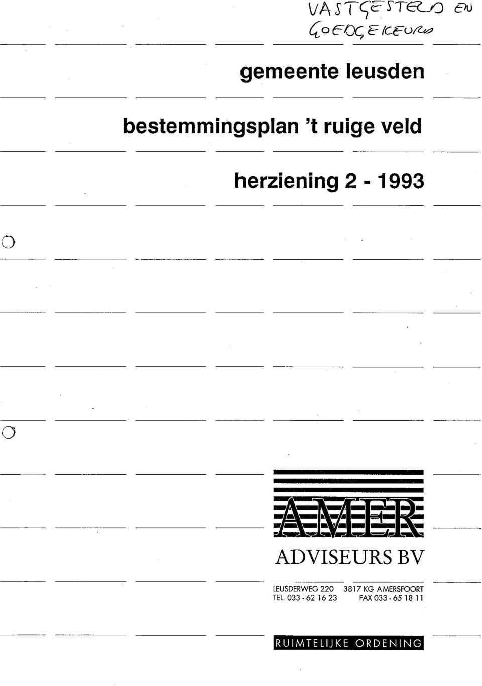 rulge veld herziening 2-1993 a a ww,a ado IS la ree..111110 I.