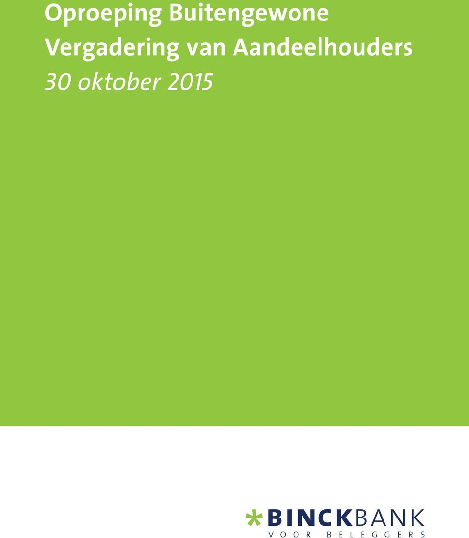 Vergadering van